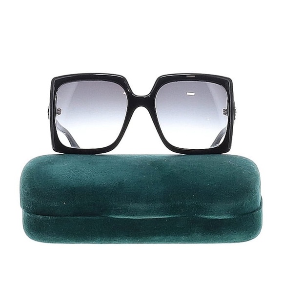 Gucci Accessories - GUCCI GG0876S {$450} Wide High Bridge Fit Oversized Jackie Onassis Square Black